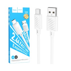 Hoco Micro Cable X88 Gratified 2.4A 1m White Hoco Micro Cable X88 Gratified 2.4A 1m White